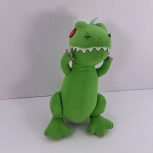 9" NANCO 2000 RUGRATS REPTAR GREEN T-REX DINOSAUR STUFFED ANIMAL PLUSH TOY